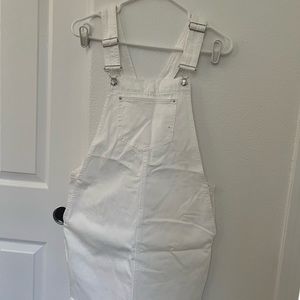 White skirt overalls
